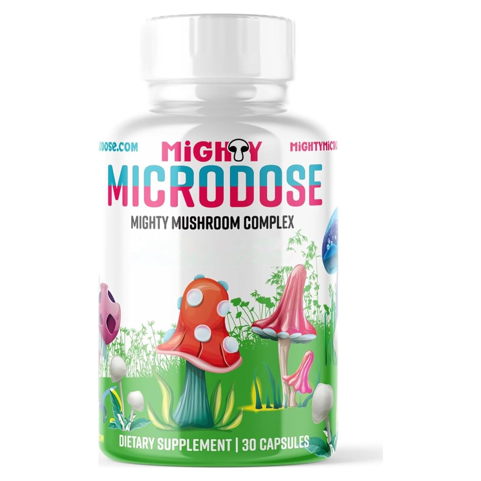 Suplemento Nootrópico de 5 Hongos Microdosis Poderosa - 30 Cápsulas