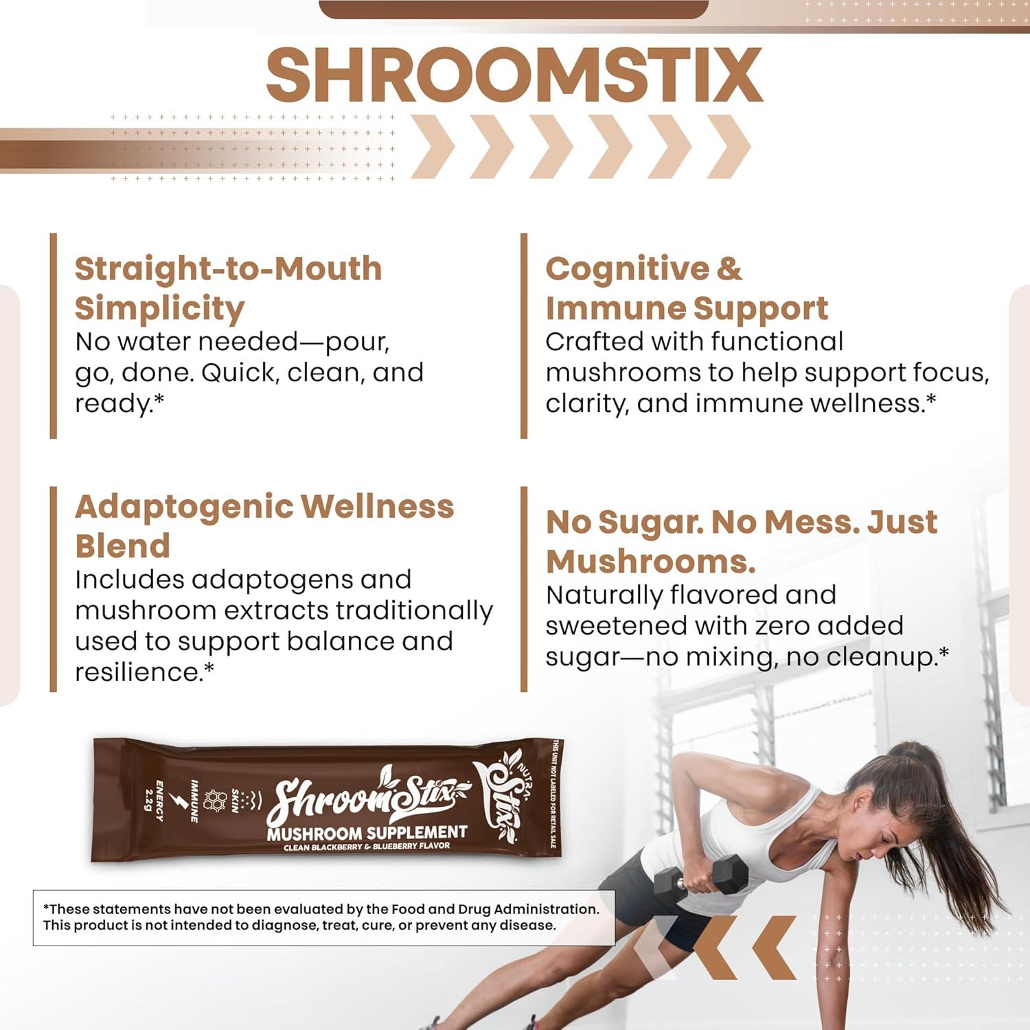 Suplemento de Hongo 24 en 1 Clean Nutraceuticals - 20 Sticks