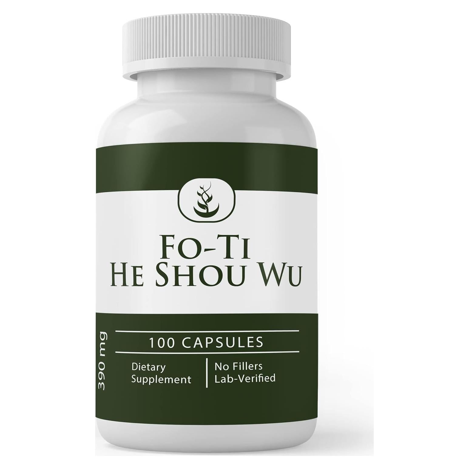 Cápsulas de Fo-Ti (He Shou Wu) Siempre Puro 100 Unidades