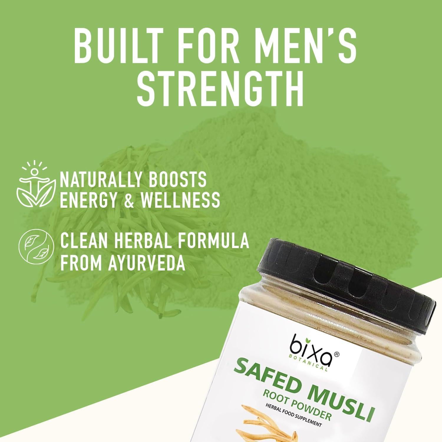 Polvo de Raíz de Musli Blanco Bixa Botanical 99.22g Vegano