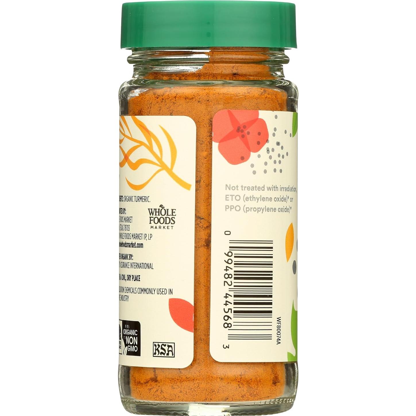 Cúrcuma Orgánica 365 por Whole Foods Market 40 g - Premium