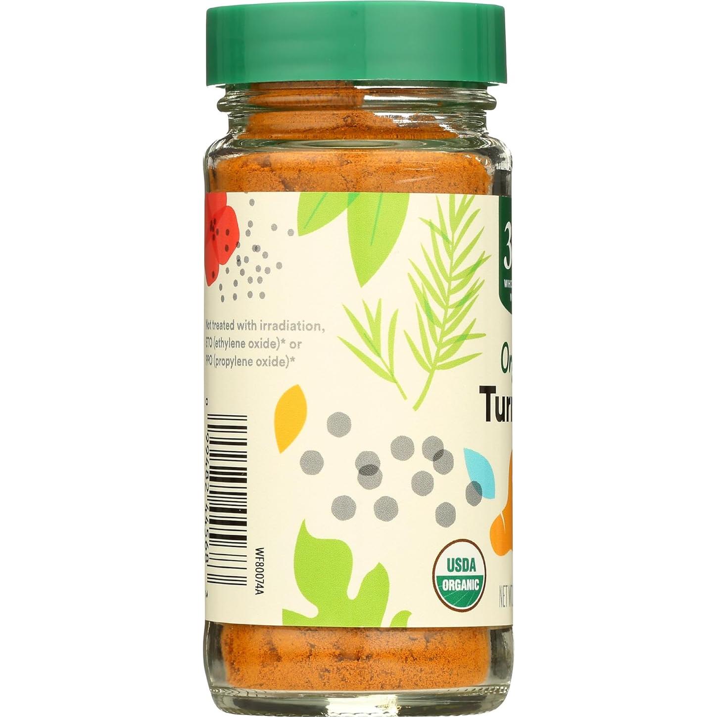 Cúrcuma Orgánica 365 por Whole Foods Market 40 g - Premium