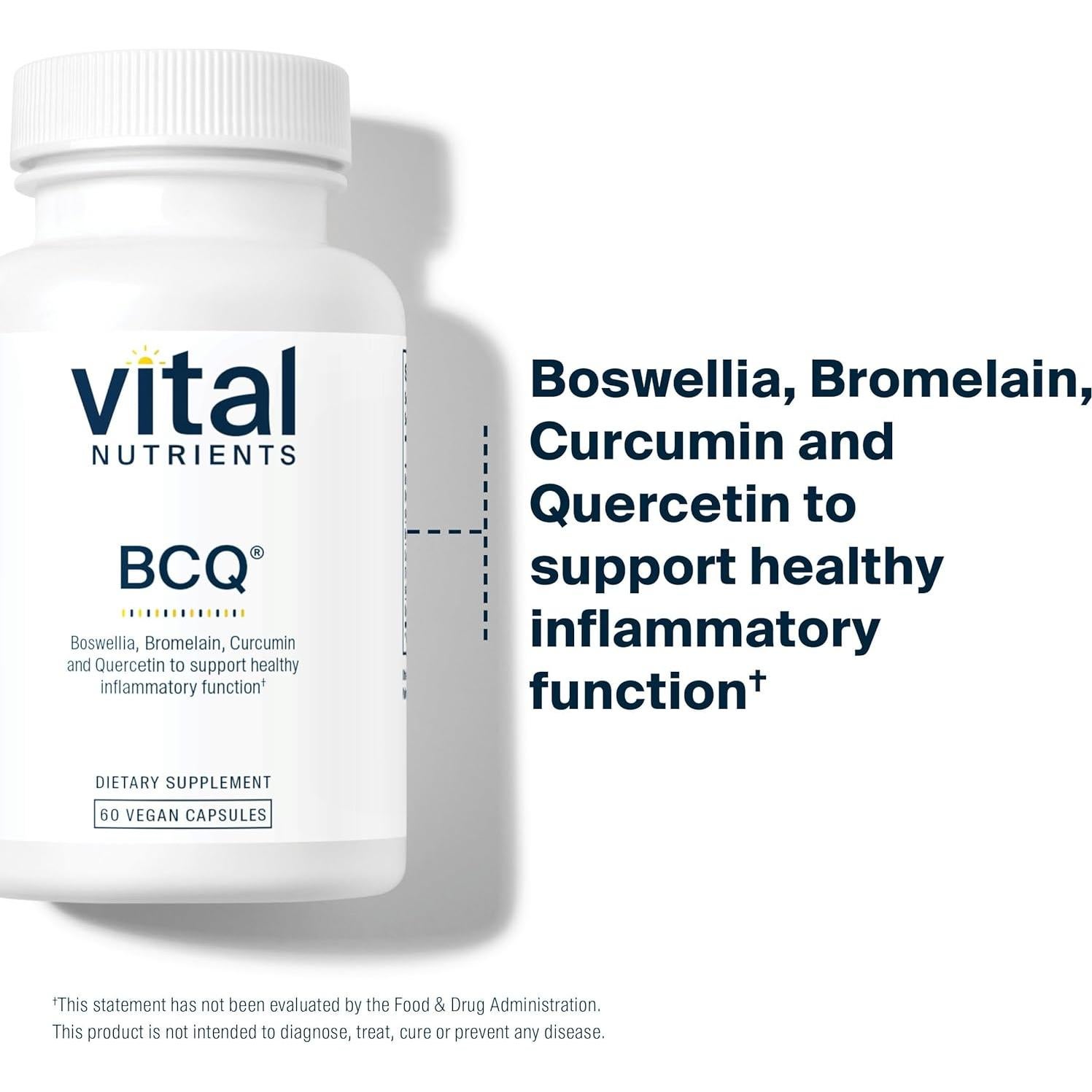 Suplemento Vegano Vital Nutrients BCQ 60 Cápsulas - Articulaciones