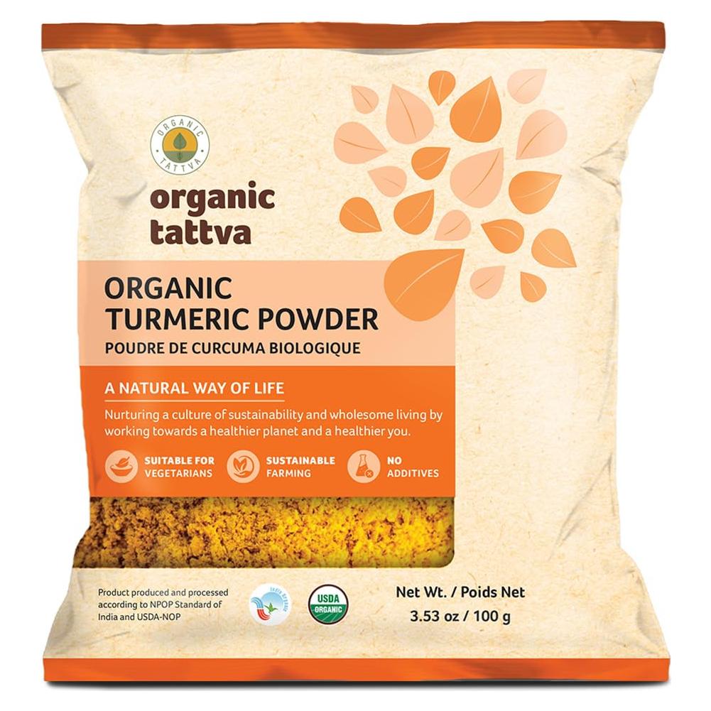 Polvo de Cúrcuma Orgánica Tattva 100g - Sin Gluten y Pesticidas