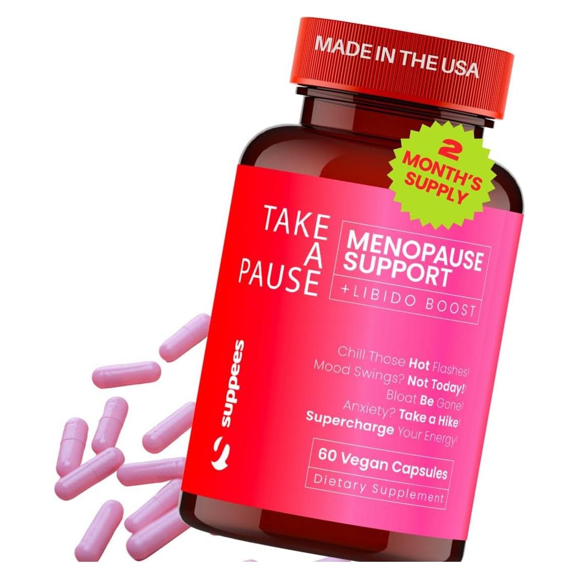 Suplemento Natural Menopausia Suppees 60 Cápsulas Veganas