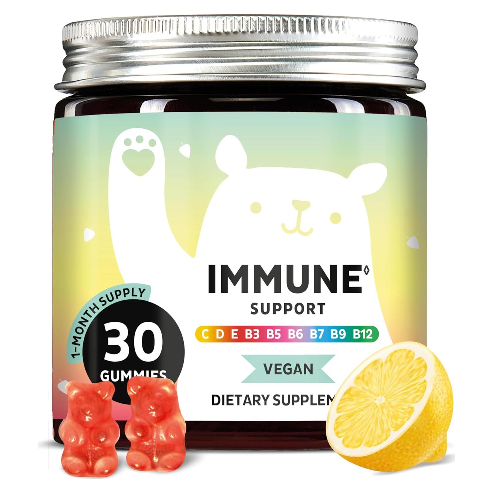 Gomitas Veganas de Soporte Inmunológico Bears with Benefits - 30 Unidades