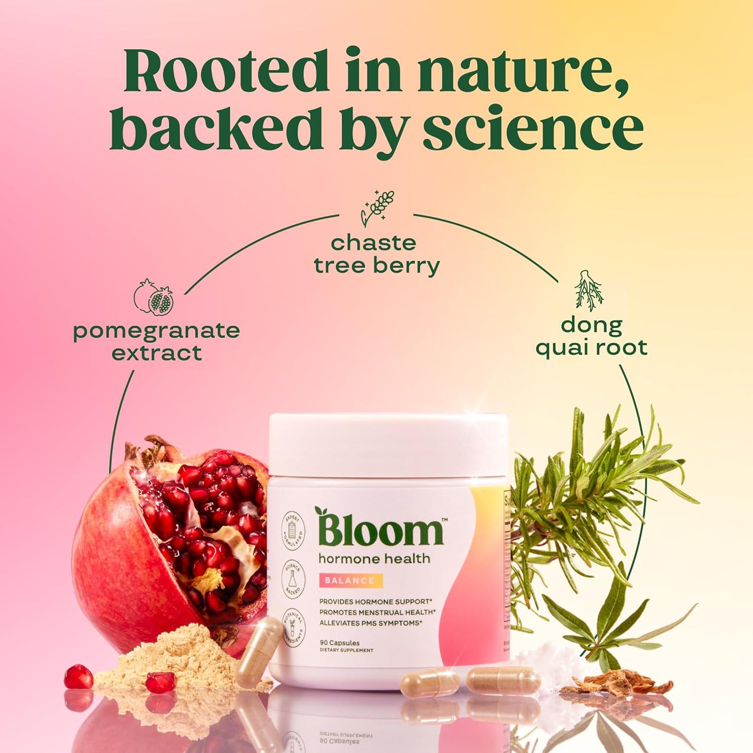 Suplemento Hormonal Bloom Nutrition - Salud Menstrual 30 Cápsulas