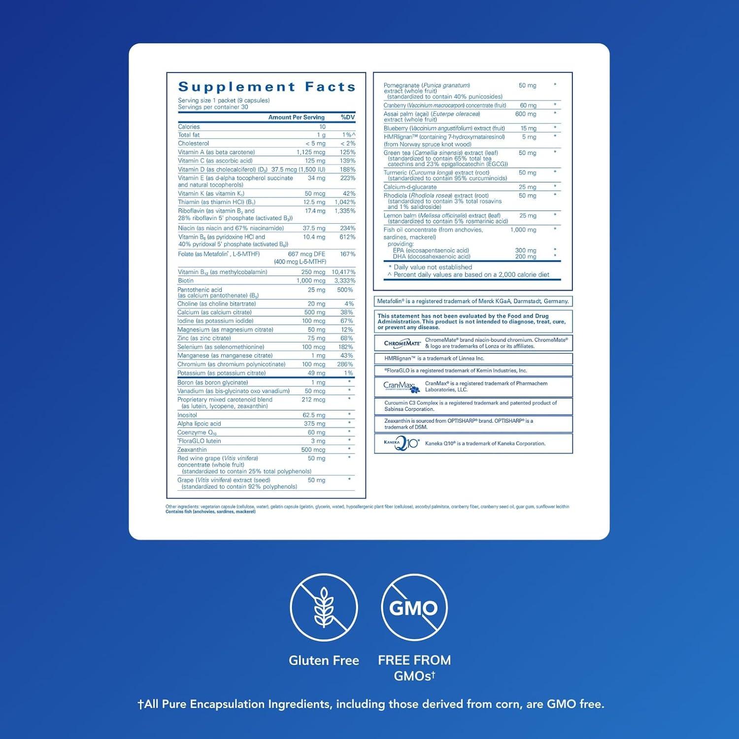 Suplemento Puro para Mujeres Pure Encapsulations 30 Paquetes