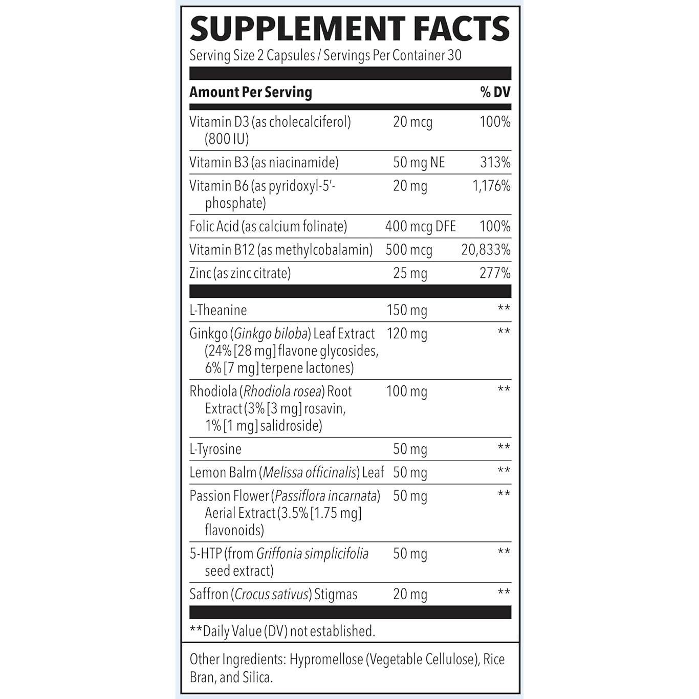 Mood Stabili-T LifeSeasons - 60 Cápsulas - Equilibrio Emocional