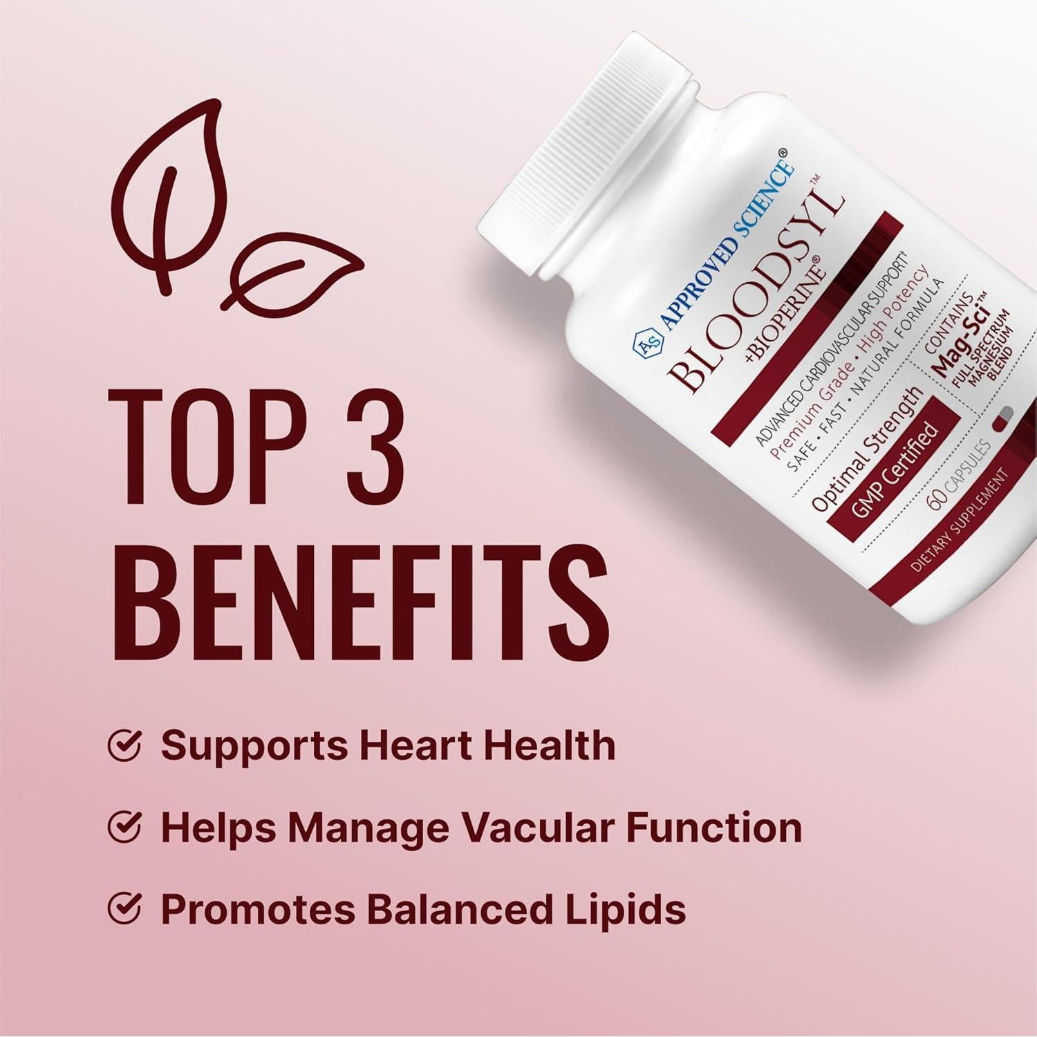 Suplemento Bloodsyl Approved Science - 60 Cápsulas Veganas