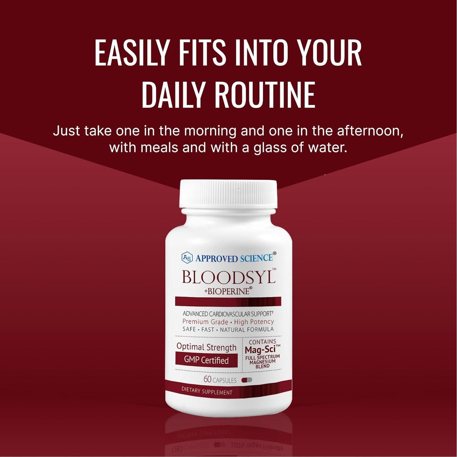 Suplemento Bloodsyl Approved Science - 60 Cápsulas Veganas