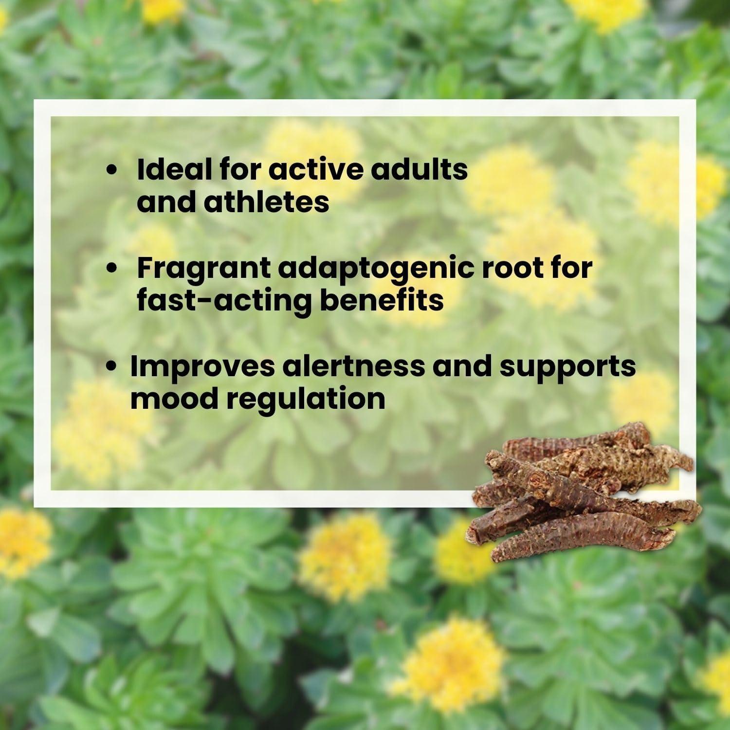 Raíz Dorada Rhodiola Rosea 0.45 kg Plum Dragon Herbs