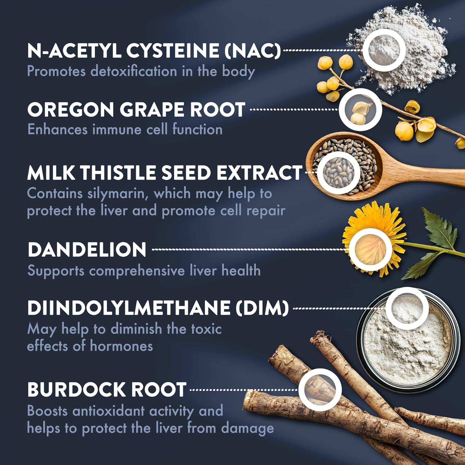 Suplemento D-Tox Mt. Angel - 60 Cápsulas para Hígado Graso