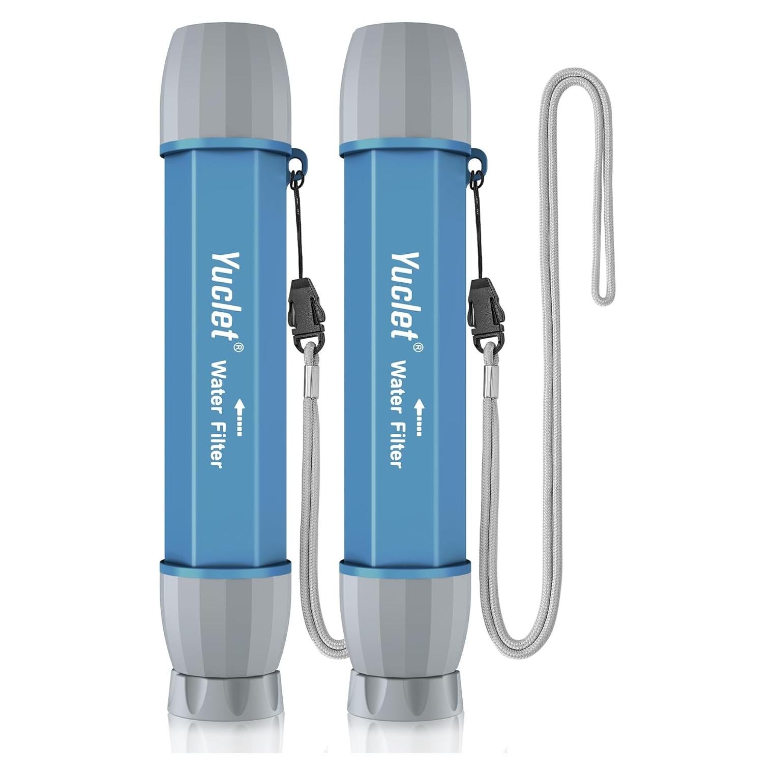 Filtro de Agua Yuclet Paquete de 2 Purificadores Portátiles