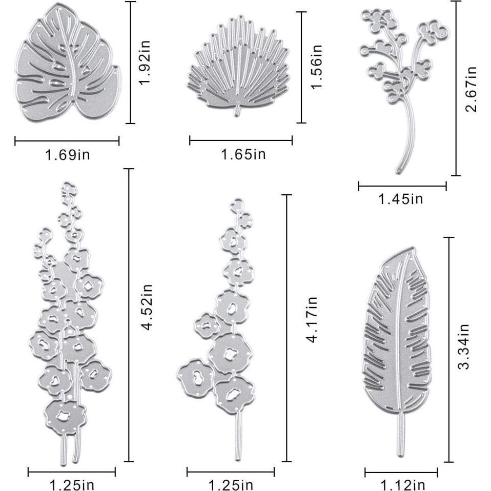 Troqueles de Corte de Metal LANGFON para Scrapbooking DIY - 2 Piezas