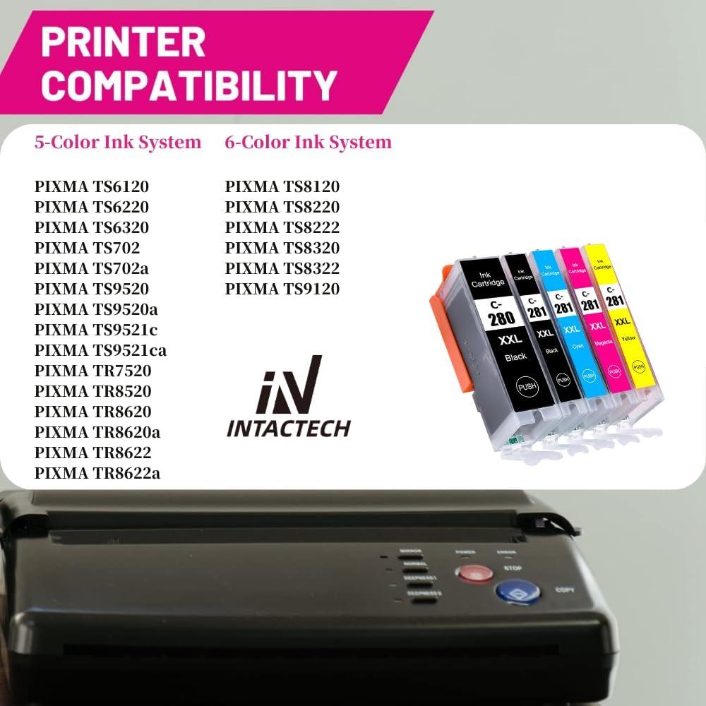 Cartuchos de tinta compatibles Canon PGI-280 XXL CLI-281 XXL - 10 unidades