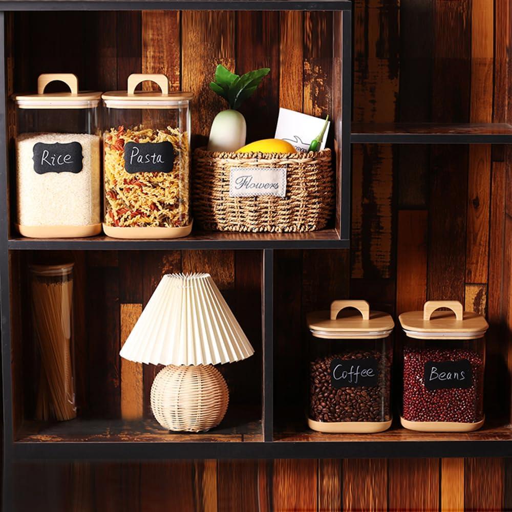 Tarros de vidrio herméticos Tzerotone 3000 ml - Juego de 2