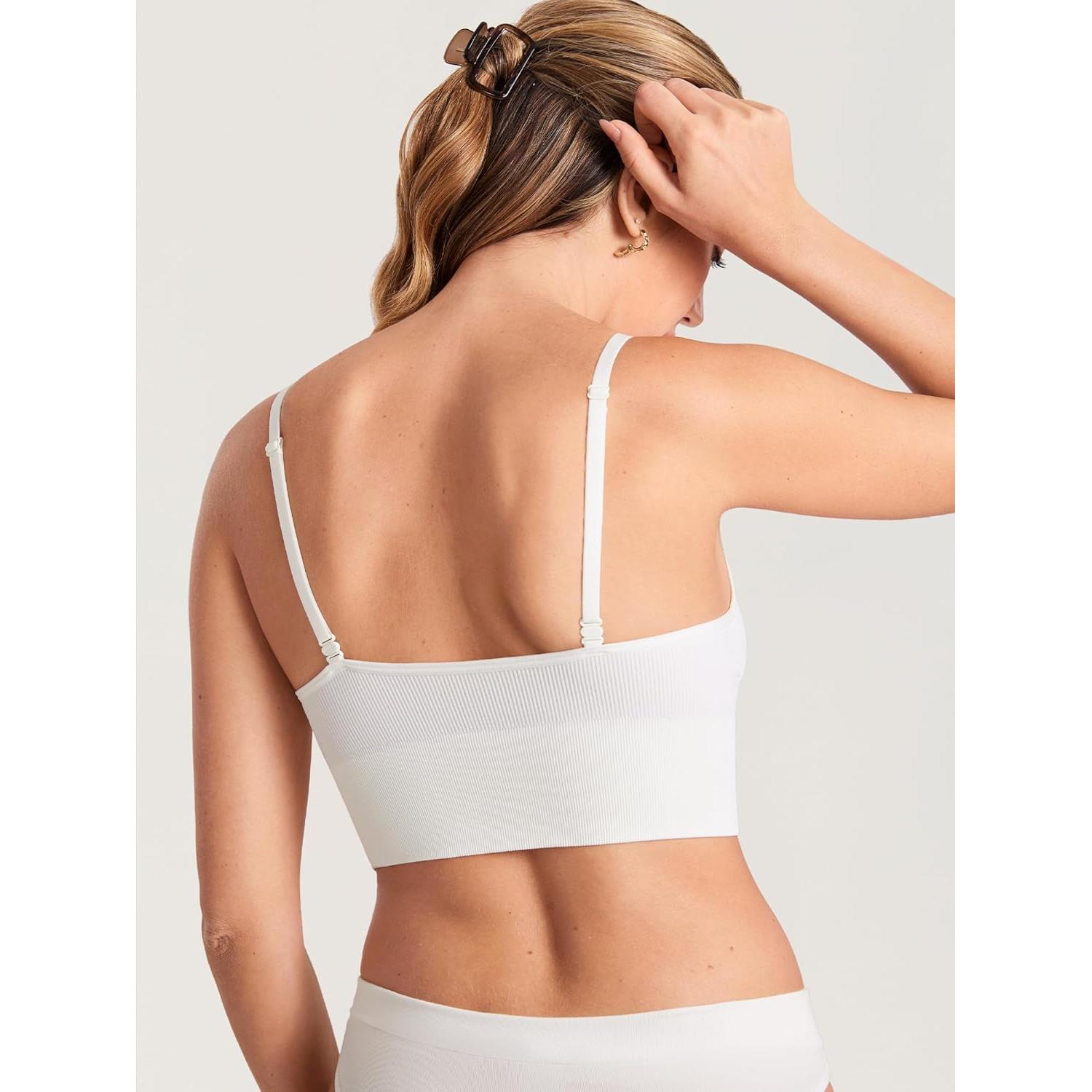 Sostén de Lactancia Ribeteado Momanda Mediano Blanco - Sin Costuras