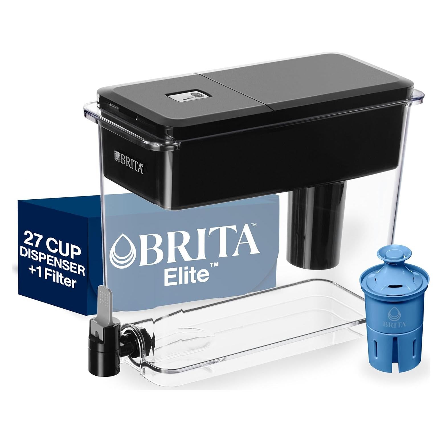 Dispensador de Agua Brita UltraMax Elite 27 Tazas, Negro