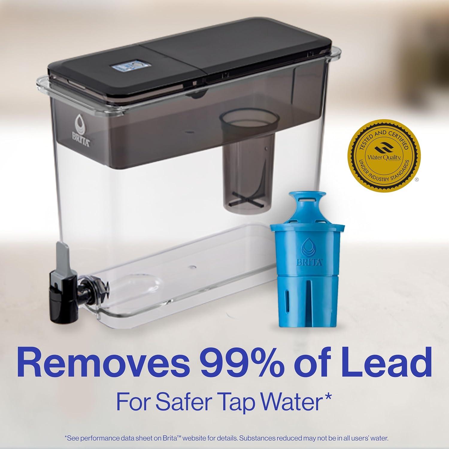 Dispensador de Agua Brita UltraMax Elite 27 Tazas, Negro