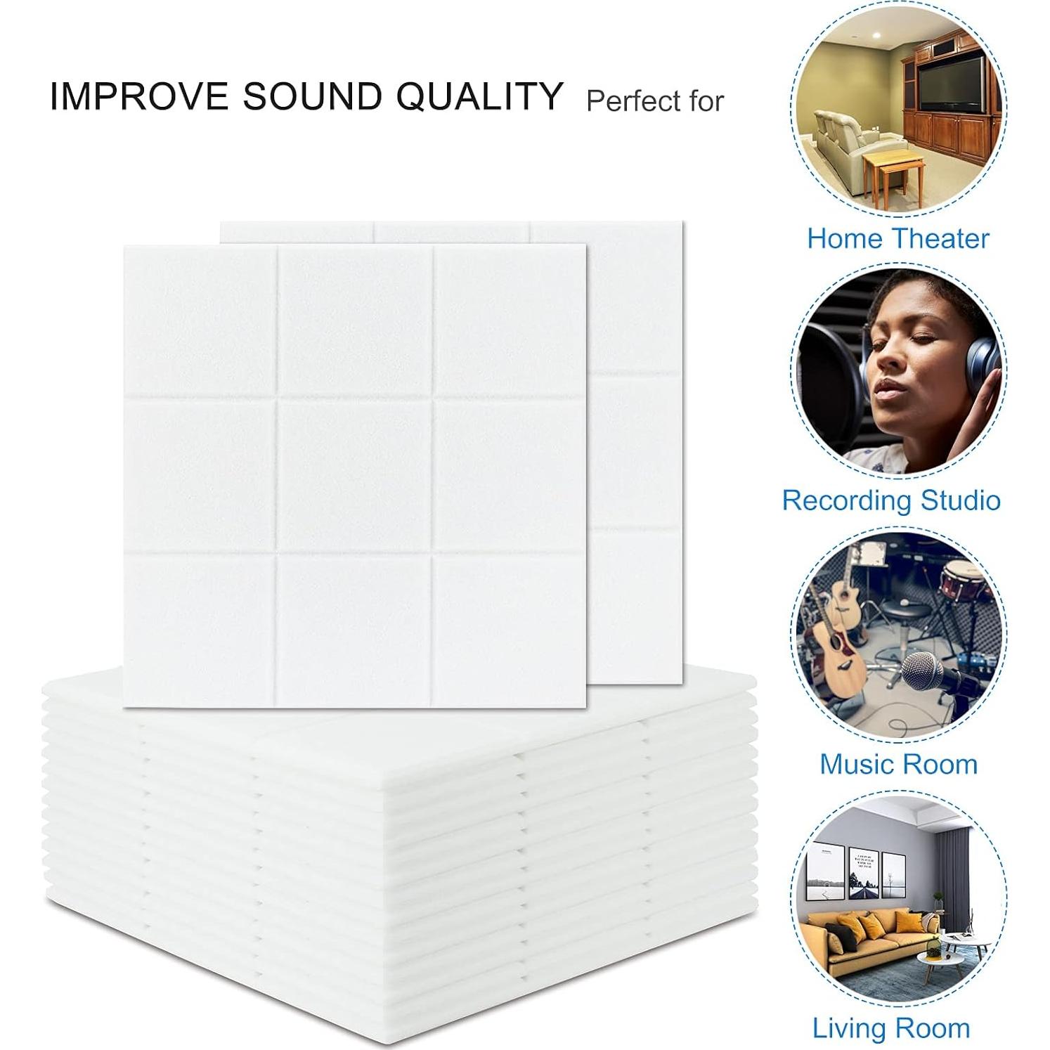 Paneles Acústicos BXI Autoadhesivos 16 Piezas 30.48cm