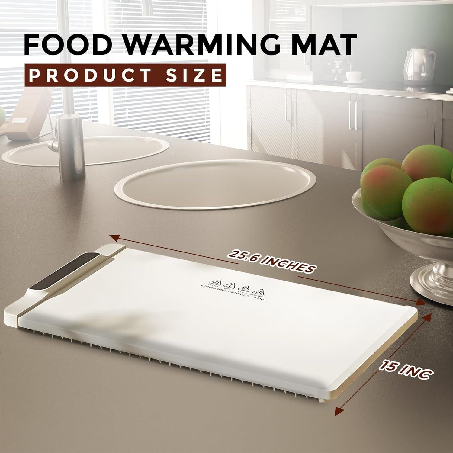 Bandeja Calentadora Eléctrica JewelCare 64.8x38.1 cm Beige