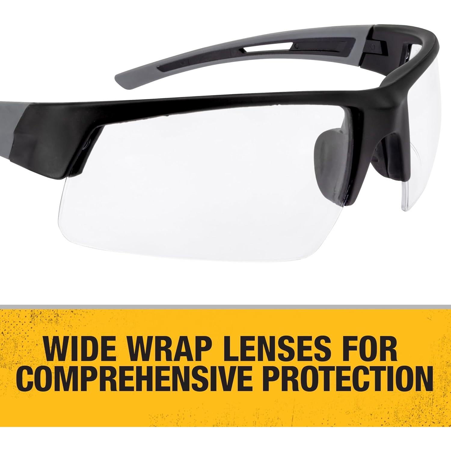 Gafas de Seguridad DEWALT DPG100-1D - Marco Negro - Lente Clara
