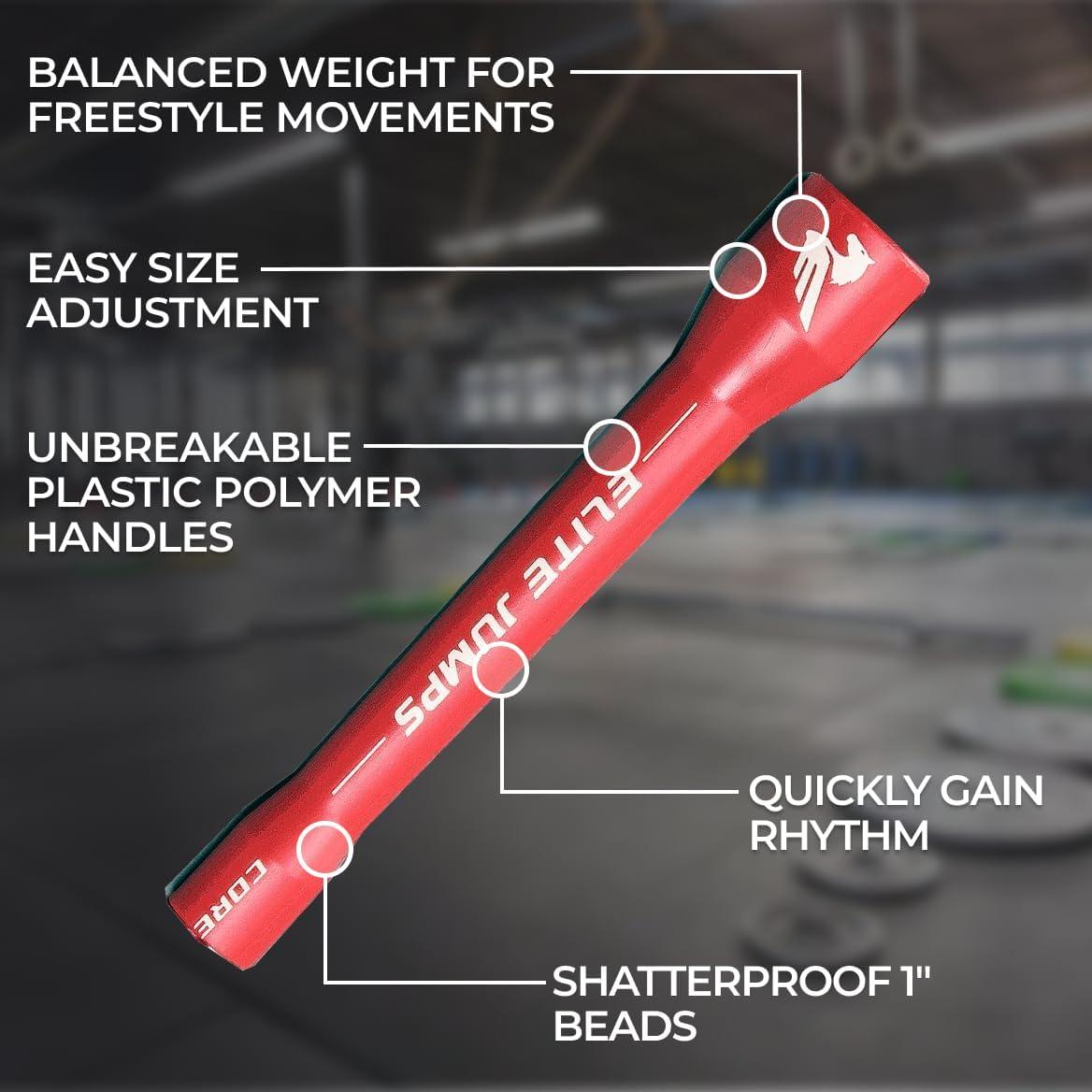 Cuerda de Salto Elite Jumps Beads Core 3.05 m para Fitness