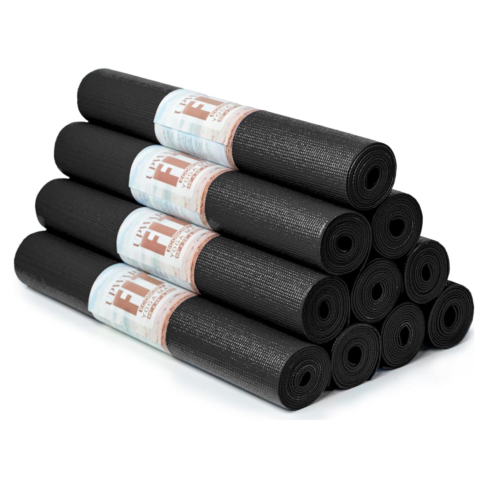 Paquete de 10 Esteras de Yoga Antideslizantes Upward Fit 173x61cm