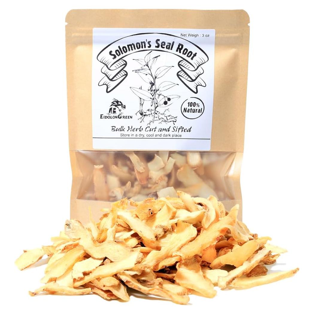 Raíz de Sello de Salomón Orgánica 100% - 85 g, Apoyo Inmunológico