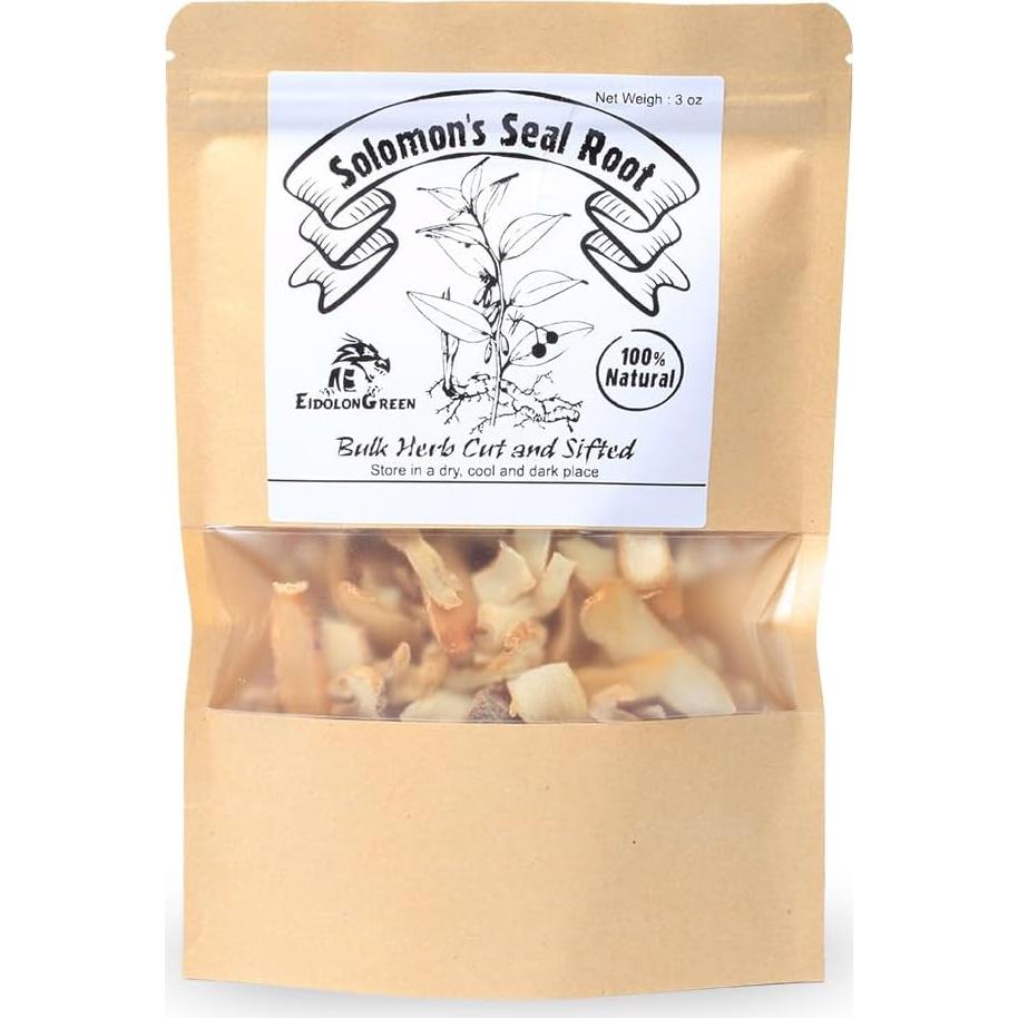 Raíz de Sello de Salomón Orgánica 100% - 85 g, Apoyo Inmunológico