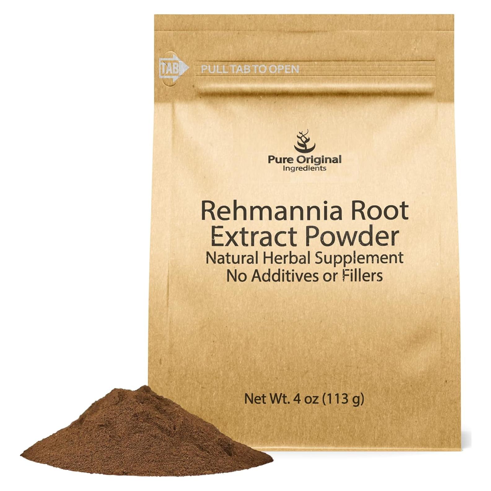 Extracto de Raíz de Rehmannia 113.4g Ingredientes Originales Puros