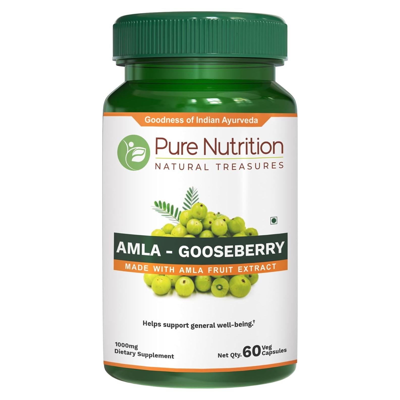 Extracto de Amla Pure Nutrition 1000mg - 60 Cápsulas Veganas