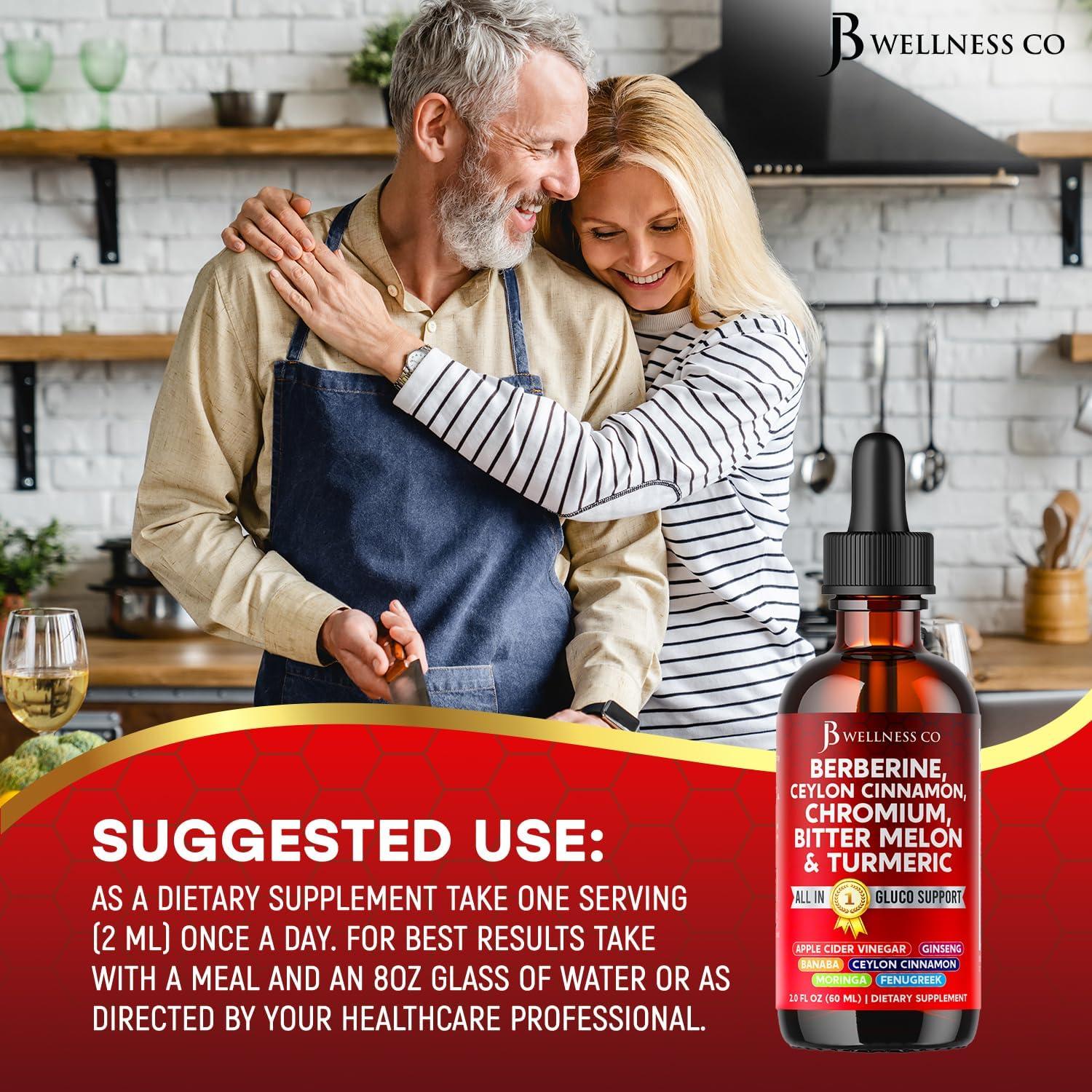 Suplemento Líquido de Berberina JB Wellness 118 ml