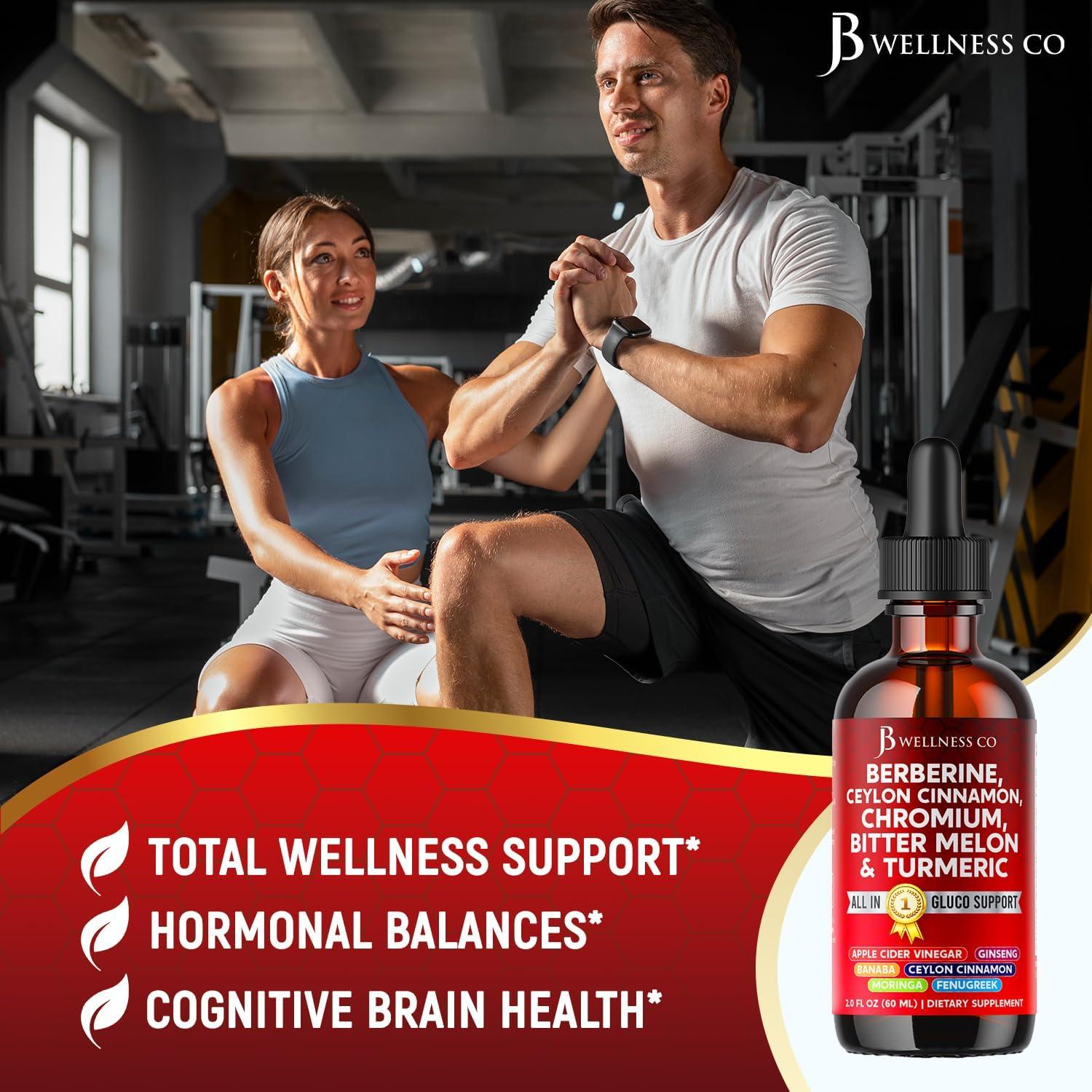 Suplemento Líquido de Berberina JB Wellness 118 ml