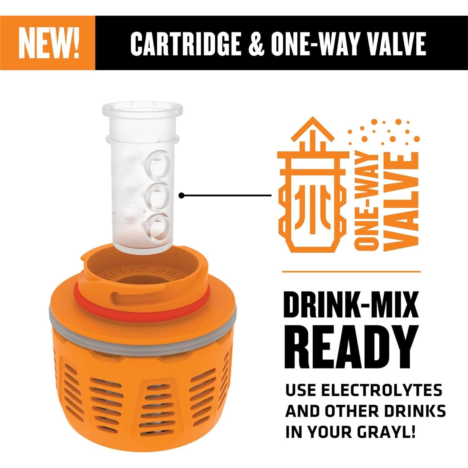 Botella Purificadora GRAYL GeoPress 710 ml Camuflaje Negro