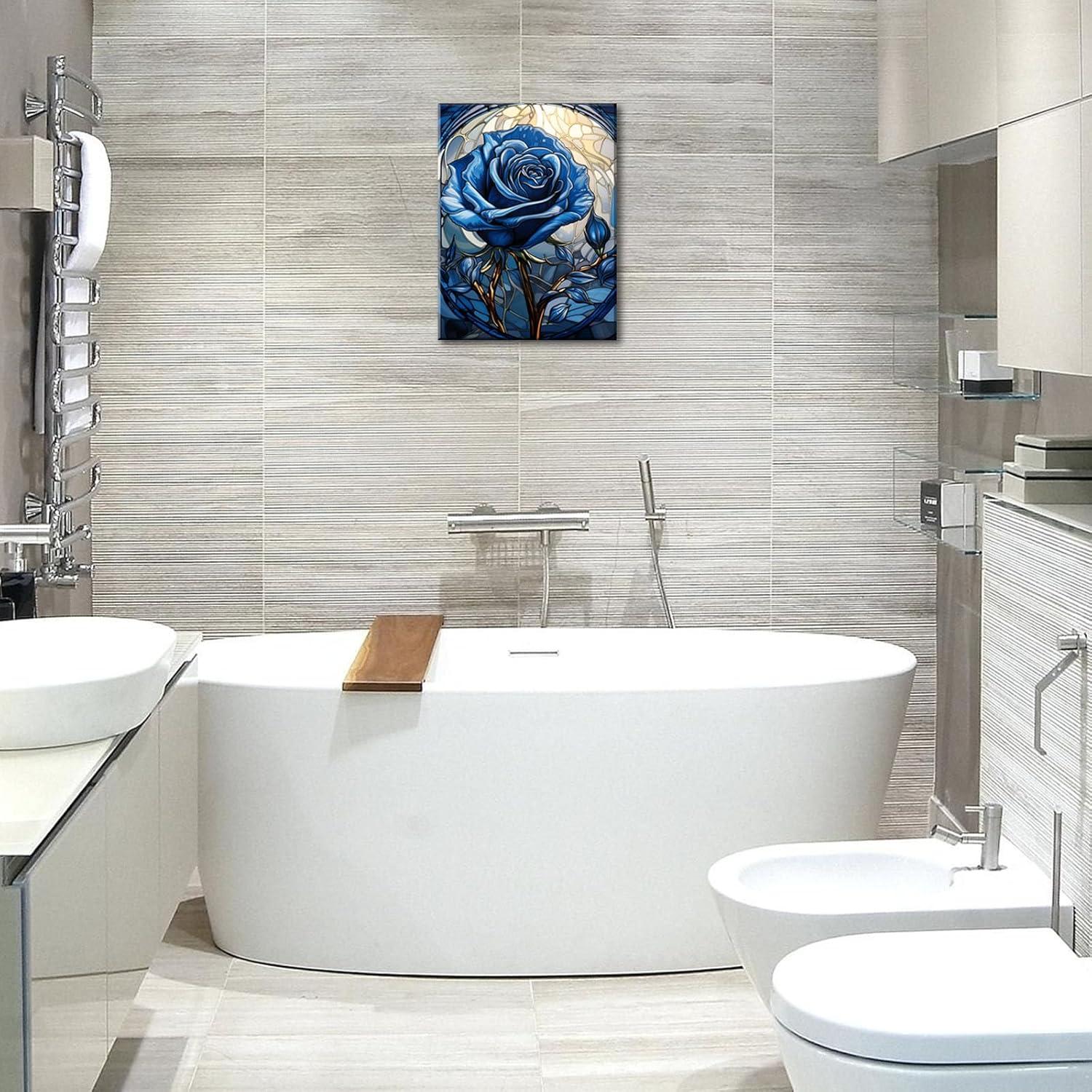 Arte de Pared Enmarcado DEORAIO 30x40 cm Rosa Azul