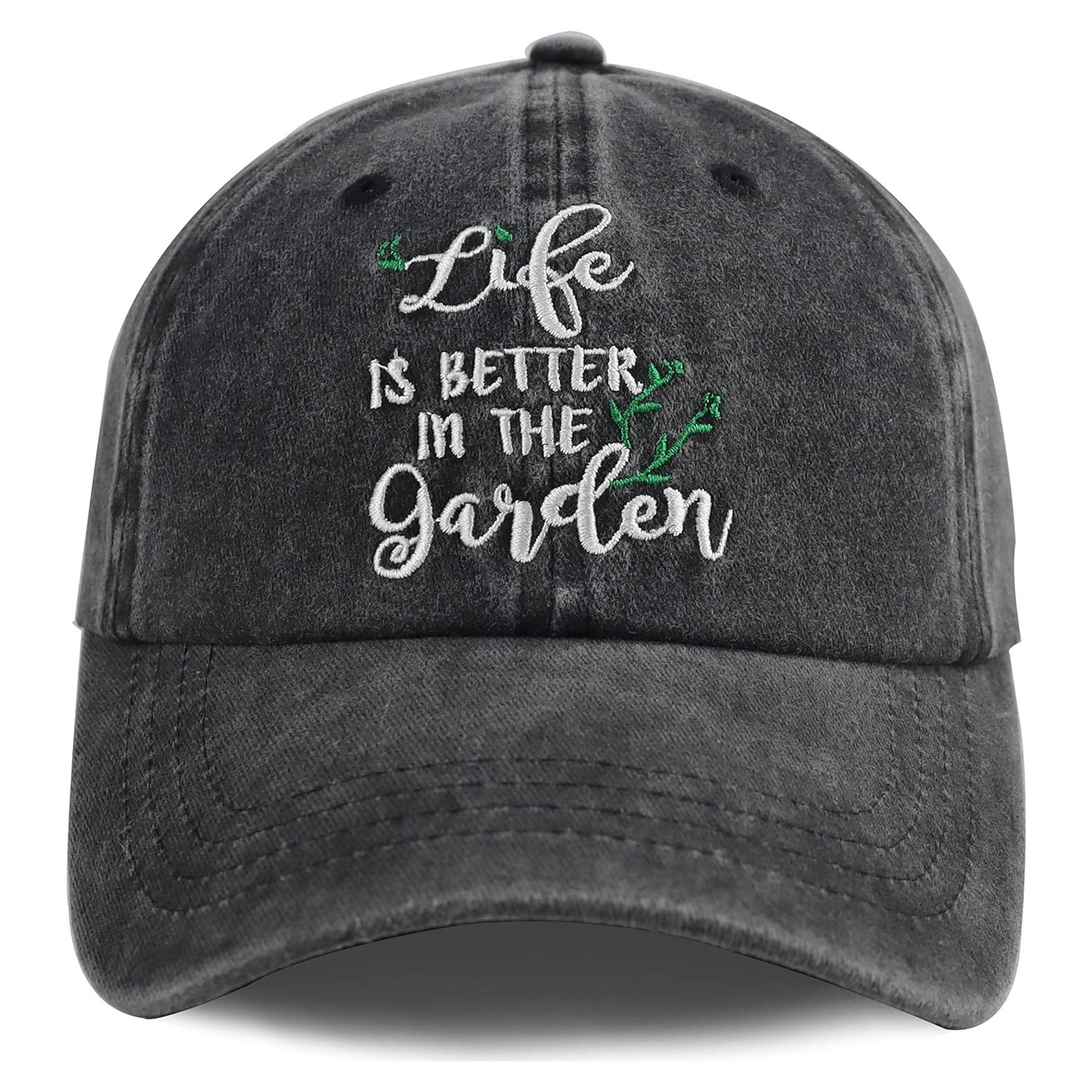 Gorra de Béisbol Unisex Ajustable Algodón Denim La Vida es Mejor