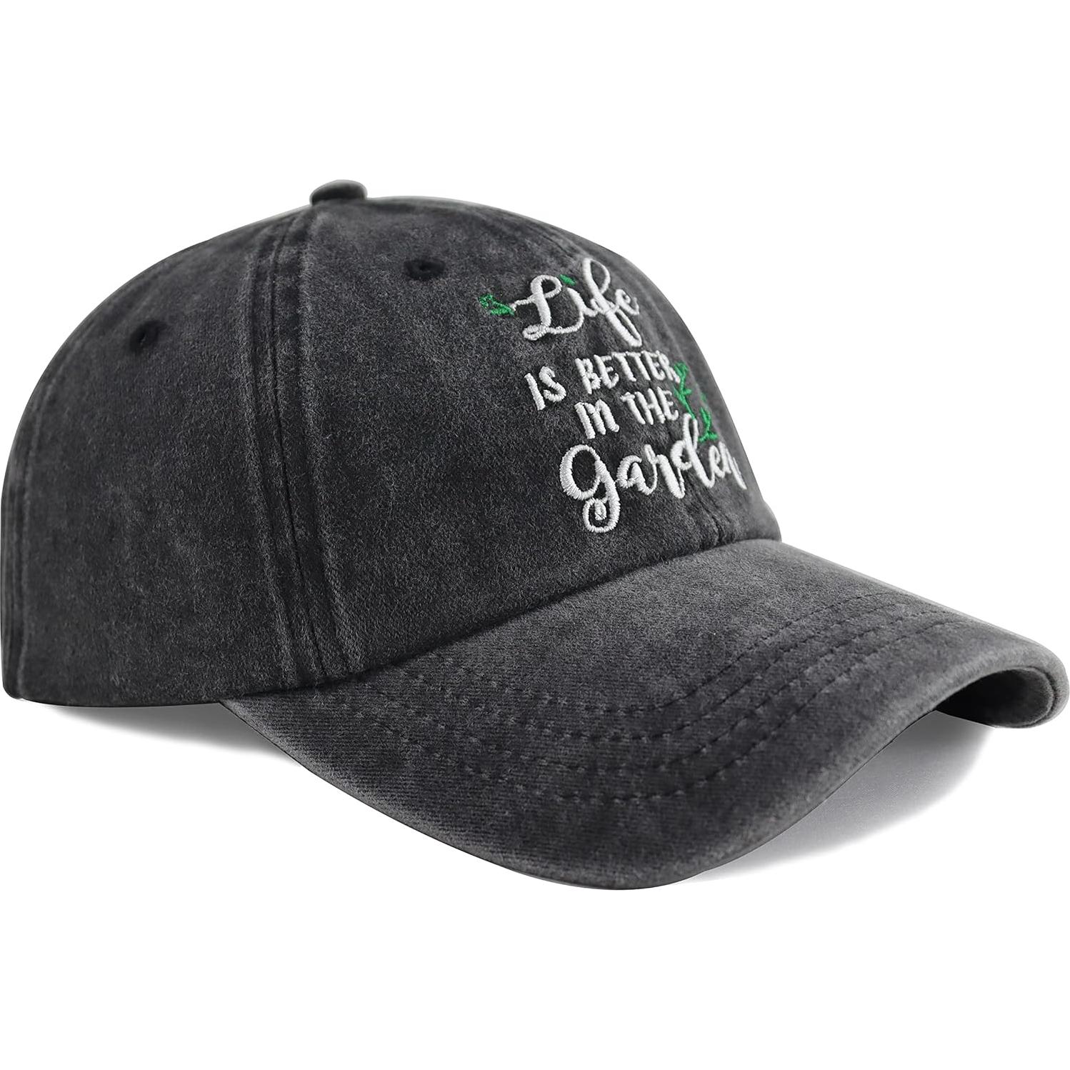 Gorra de Béisbol Unisex Ajustable Algodón Denim La Vida es Mejor