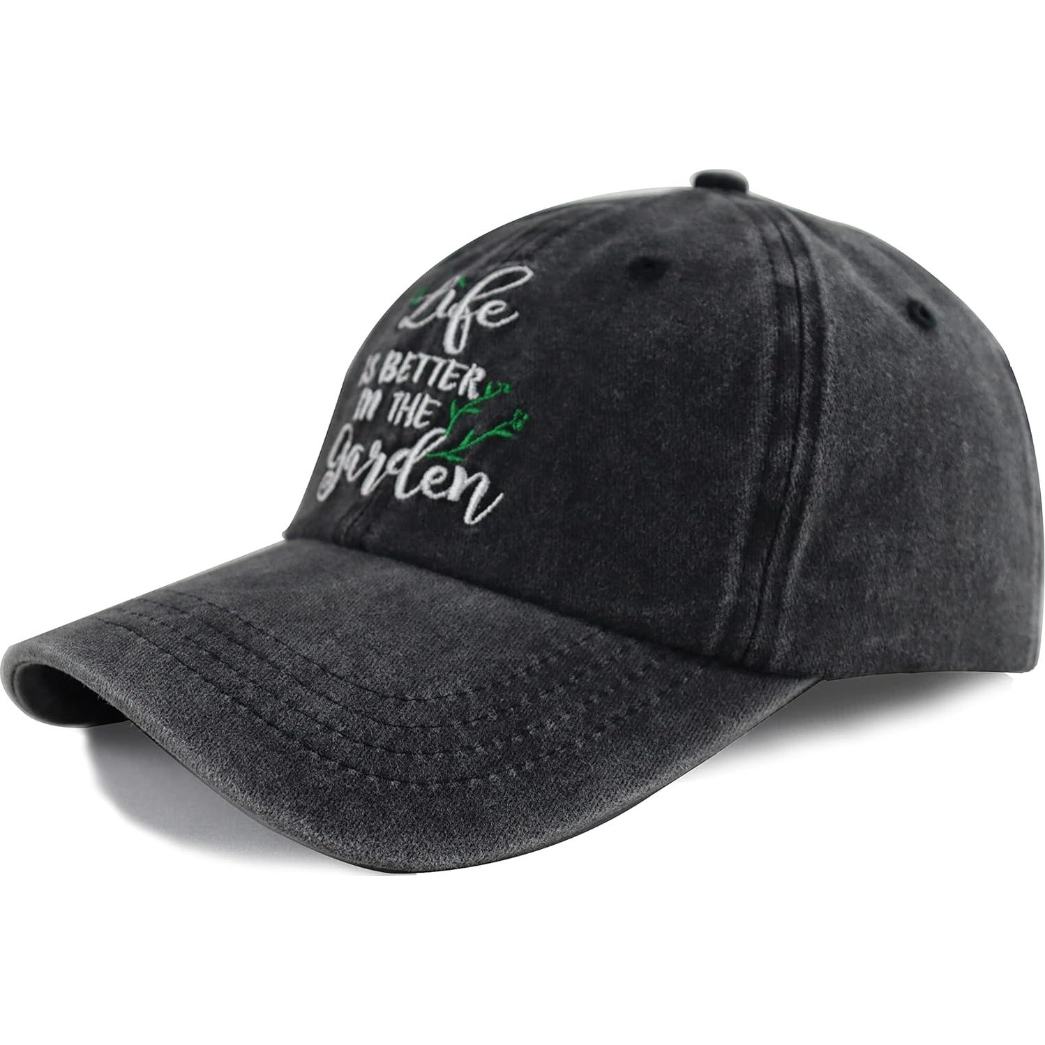 Gorra de Béisbol Unisex Ajustable Algodón Denim La Vida es Mejor