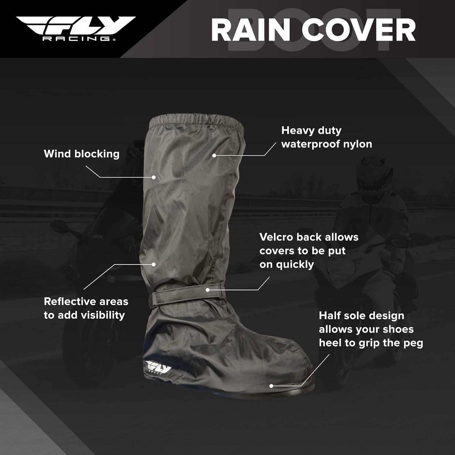 Cubiertas Impermeables para Botas FLY RACING - Talla Grande - Negro