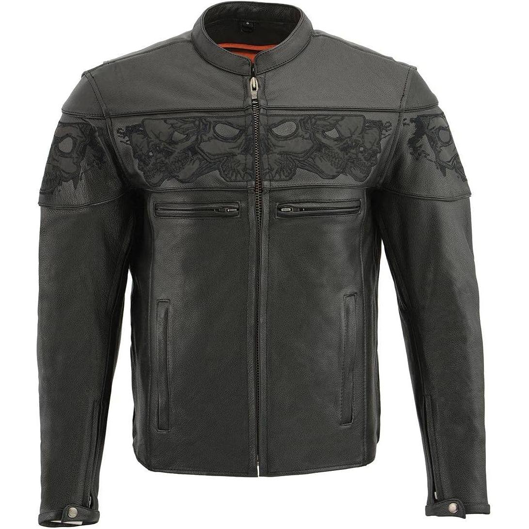 Chaqueta de motocicleta Milwaukee Leather MLM1501 Cool-Tec negra