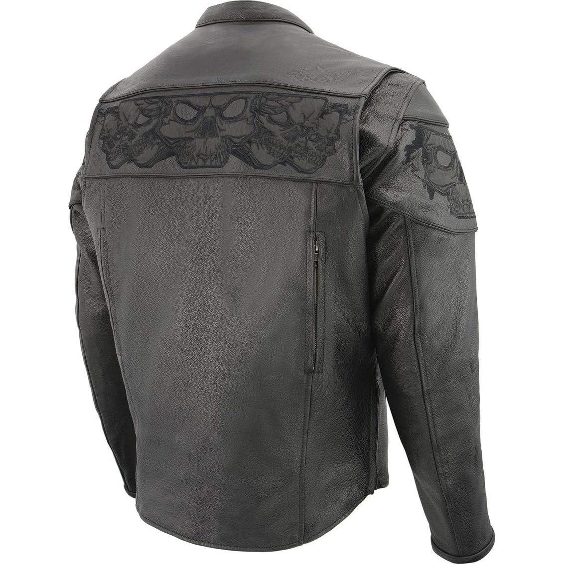 Chaqueta de motocicleta Milwaukee Leather MLM1501 Cool-Tec negra