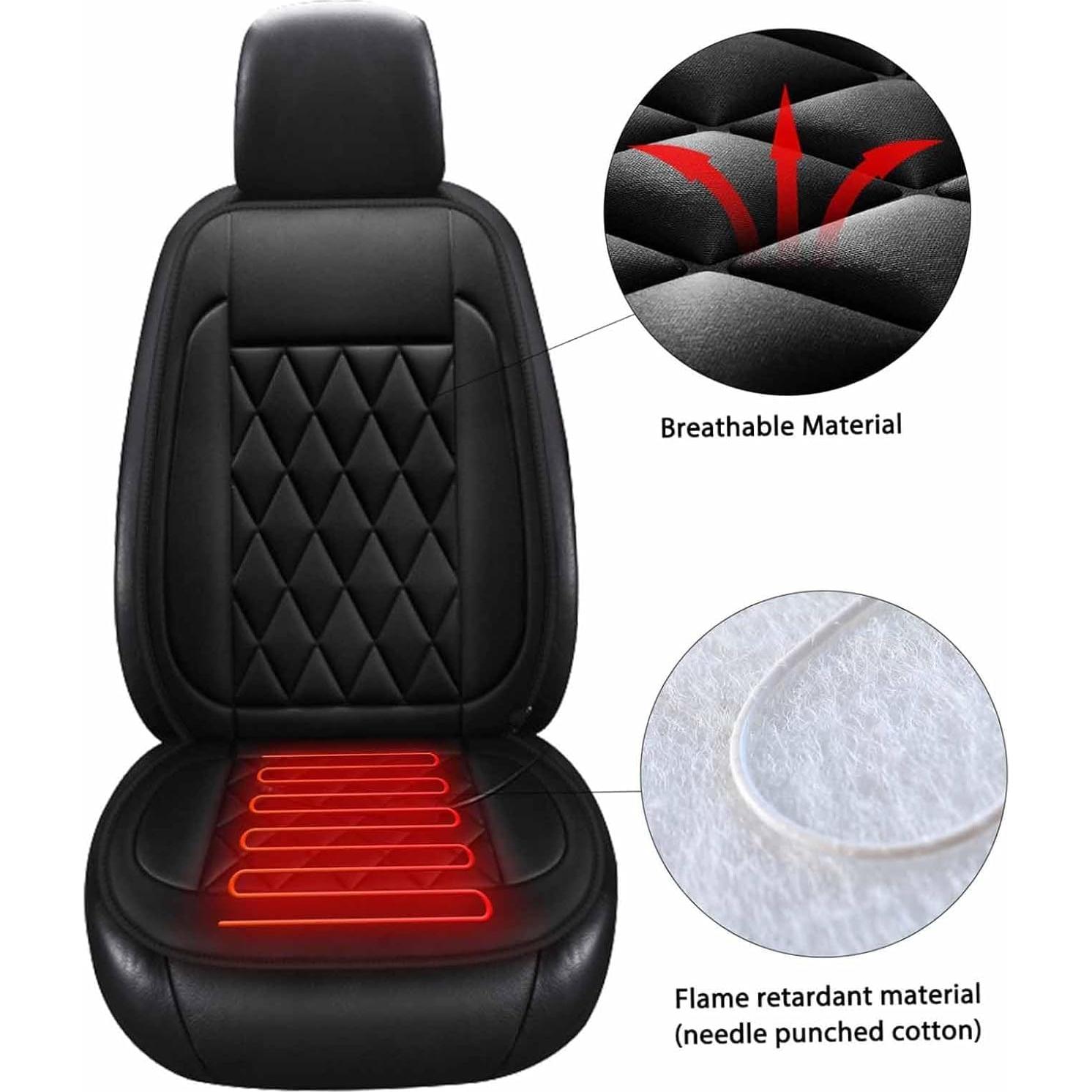 Funda de Asiento de Coche Buybai Universal Negra 127x52cm