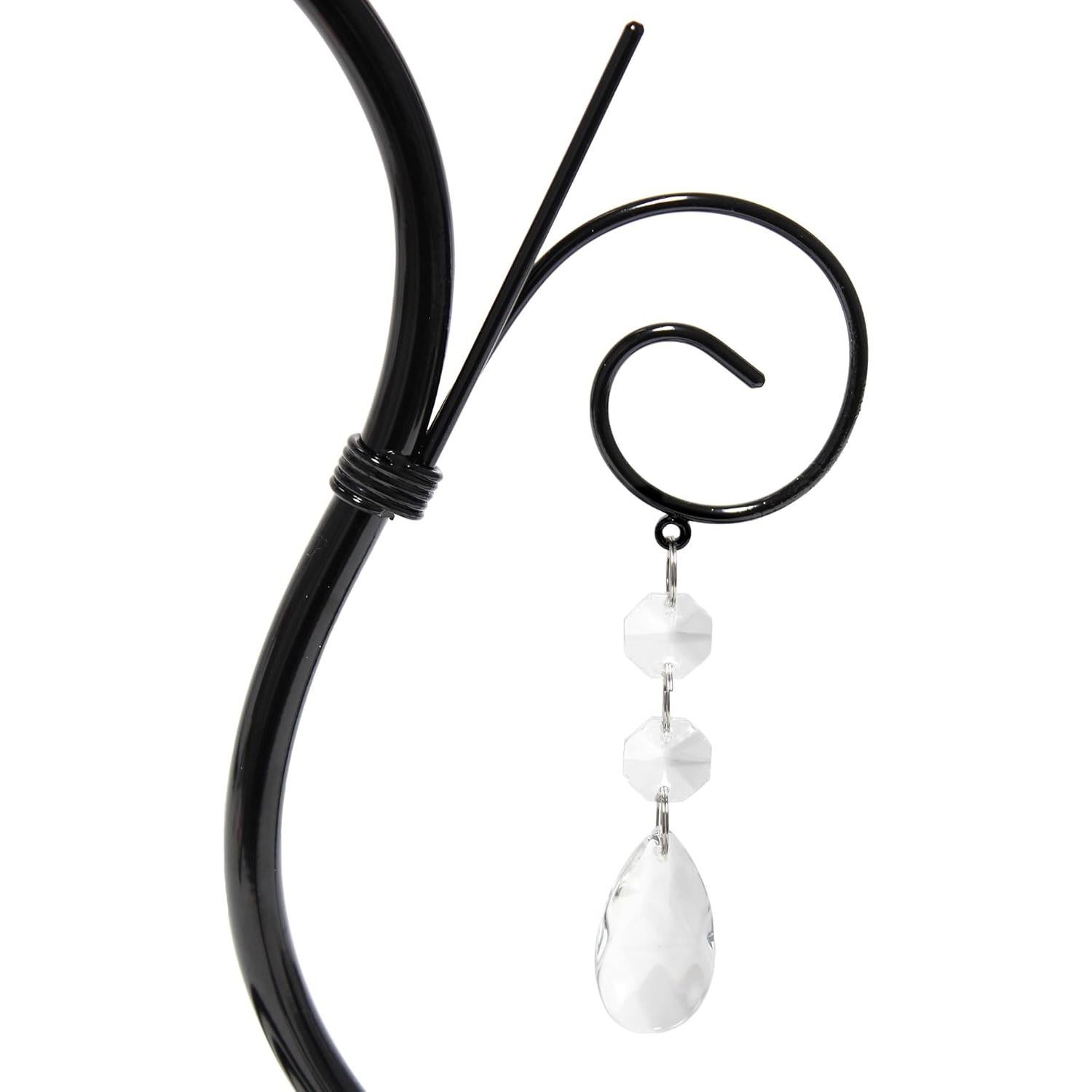 Lámpara de Mesa Simple Designs LT1142-BWN con Cristales 48cm