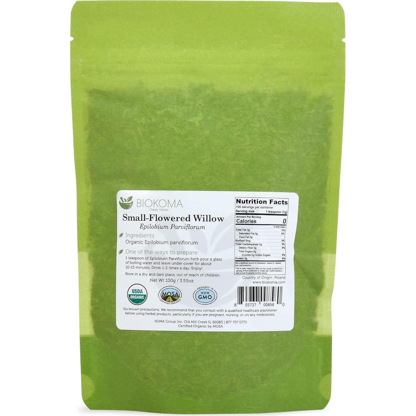 Biokoma Hierba Seca Epilobium Parviflorum Orgánica 100g