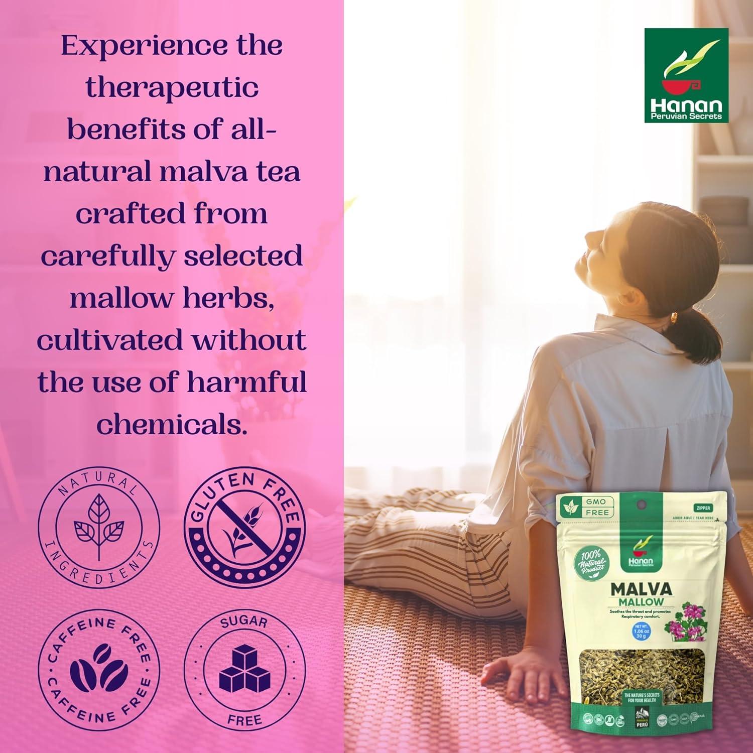 Té de Malva Seco FitoPeru 30g - Hojas de Malva Premium