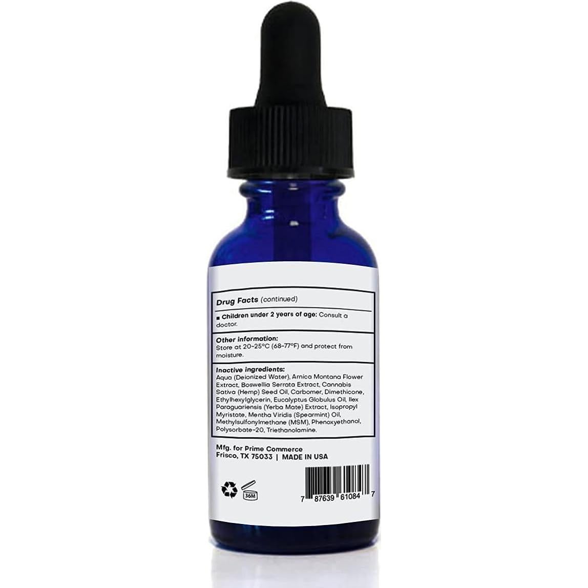 Aceite de Alivio del Dolor LIDO-CÁÑAMO 4% Lidocaína 90g