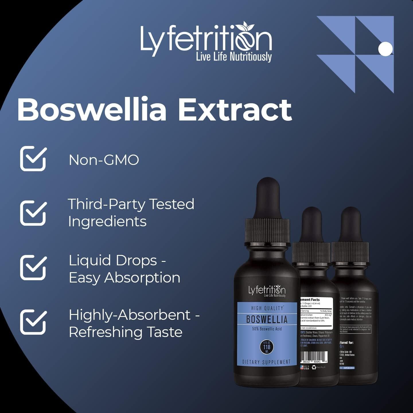 Suplemento Líquido Boswellia 455 mg Lyfetrition 118 ml