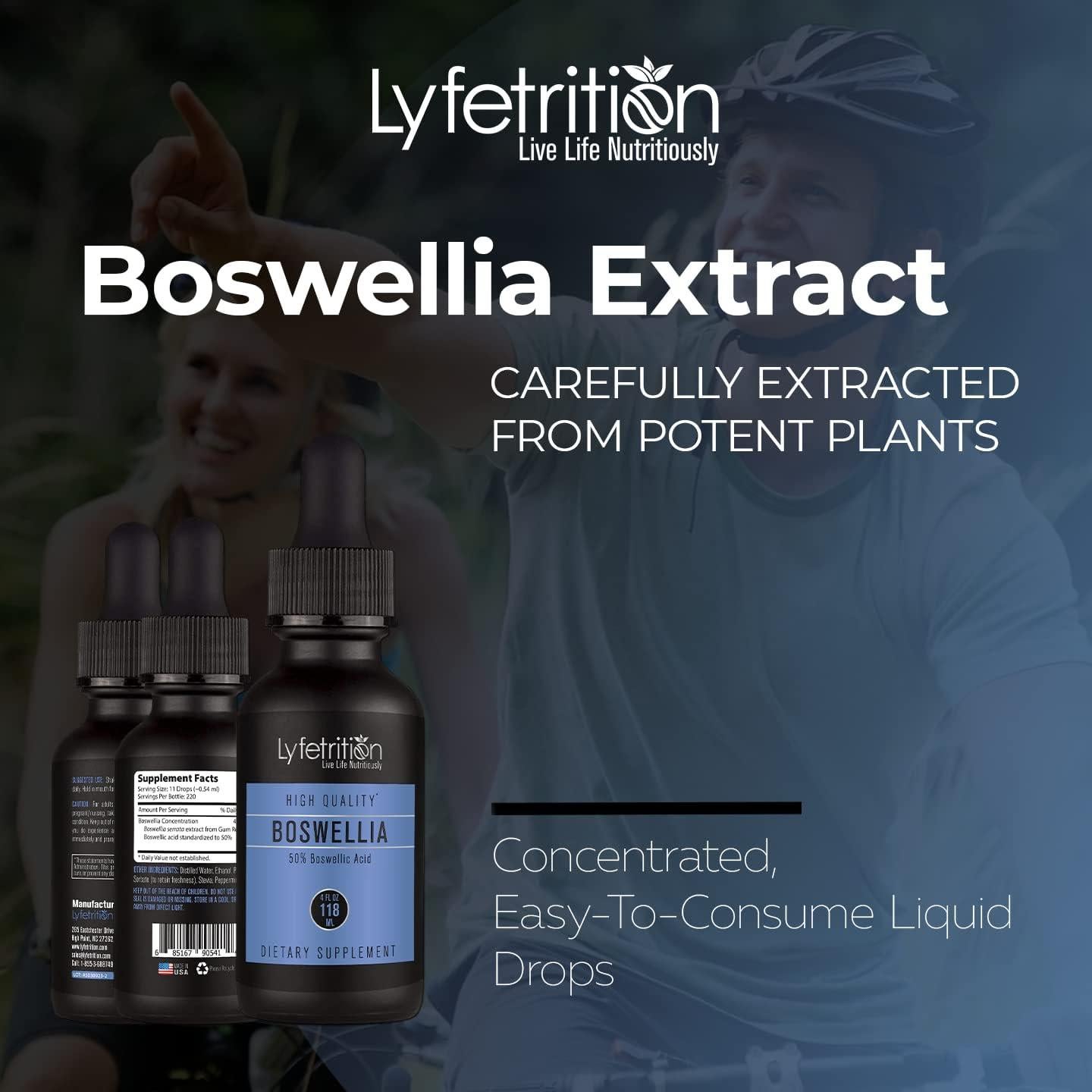 Suplemento Líquido Boswellia 455 mg Lyfetrition 118 ml